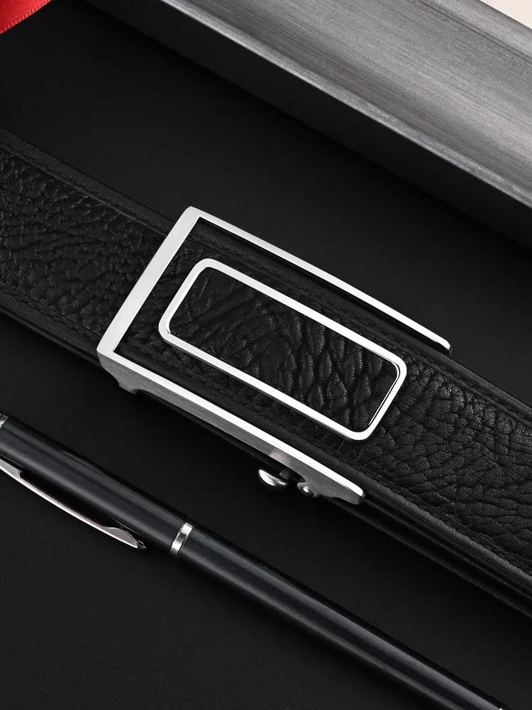 Work Men Real Cowskin Belt Width 3.8cm Business Gentleman Cowhide Belts High Quality Genuine Leather Strap For Pant Waistband