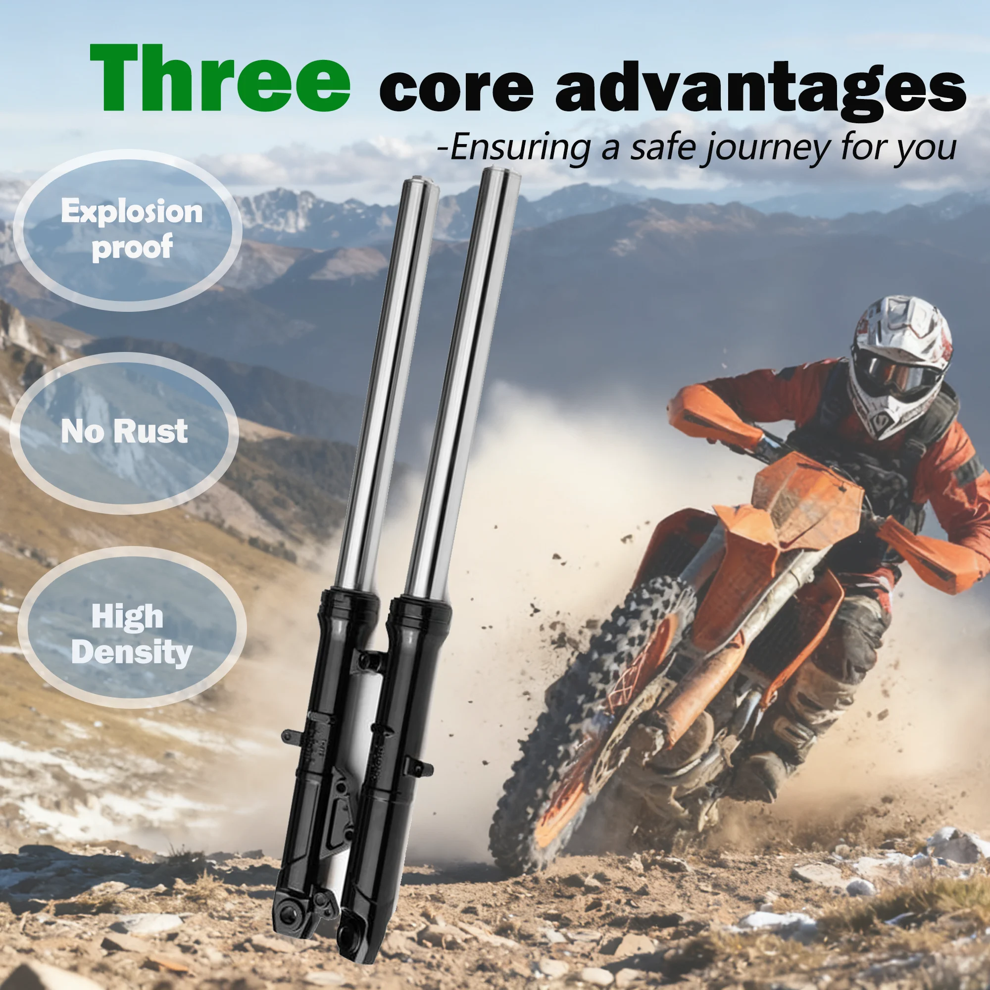 الجبهة شوكة امتصاص الصدمات تعليق المثبط مجموعة الجمعية صالح لكاواساكي نينجا 500 / SE 2024 2025 قطع غيار الدراجات النارية