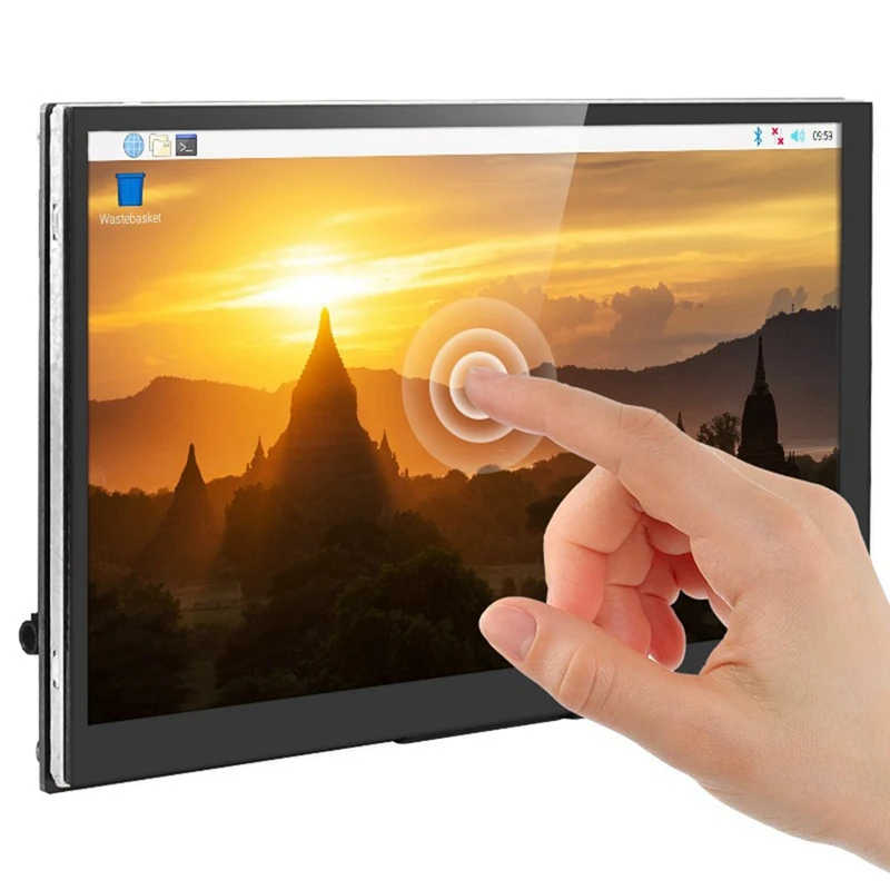7 Inch Touch Screen 1024X600 HD LCD Capacitive IPS Display Monitor for 4B 3B Nano PC AIDA64 Option A-ELEC
