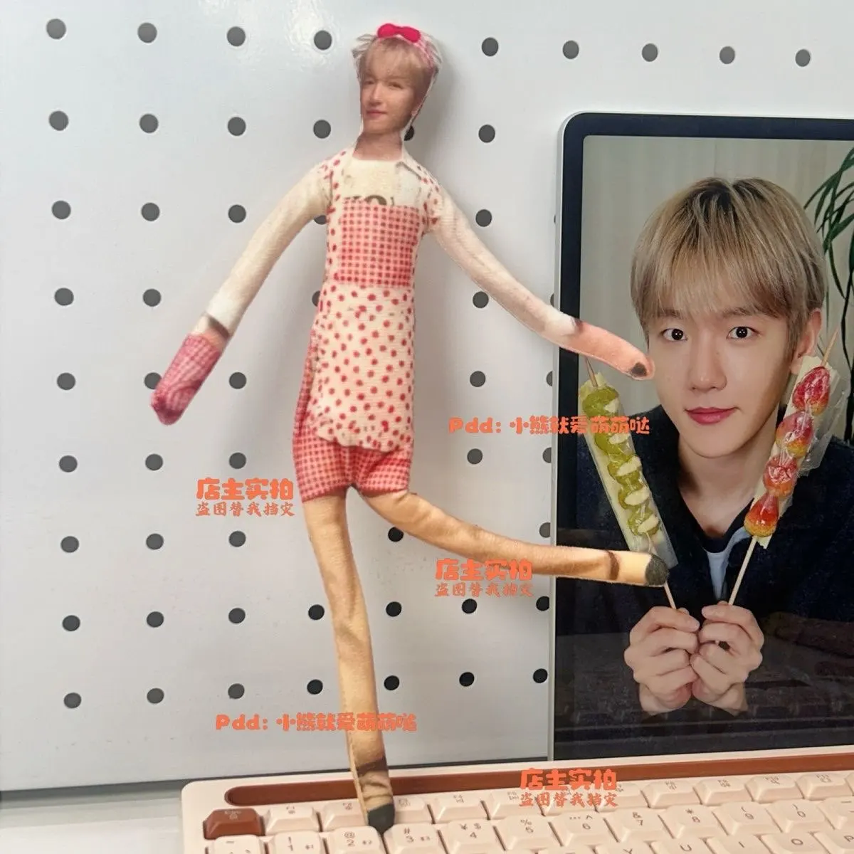 

New Creative Bian Boxian, Mouse Stem Abstract Doll, Wire Skeleton Surrounding Doll with Concave Shaped Mouse Stem