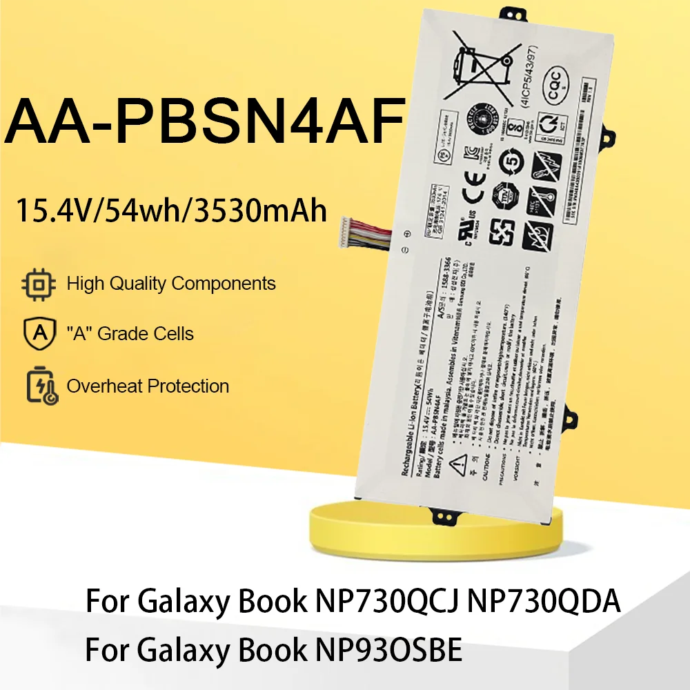 

AA-PBSN4AF Аккумулятор для ноутбука Samsung Pen 13 NP930SBE-K01US NP930SBE-K28A K38 K58 NT930SBE-K03HK