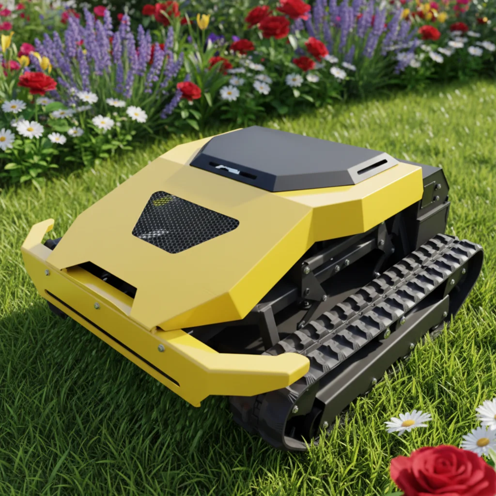 

Customize Crawler Remote Control Lawn Mower 90cm Cutting Width for Garden Farm