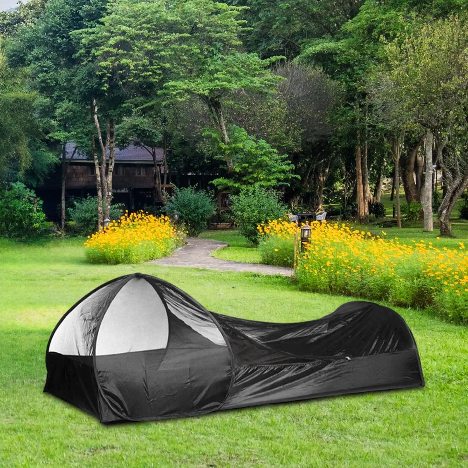 

Popup Bivy Tent Shade Sleeping Net Tent for Trekking Sporting Events Camping