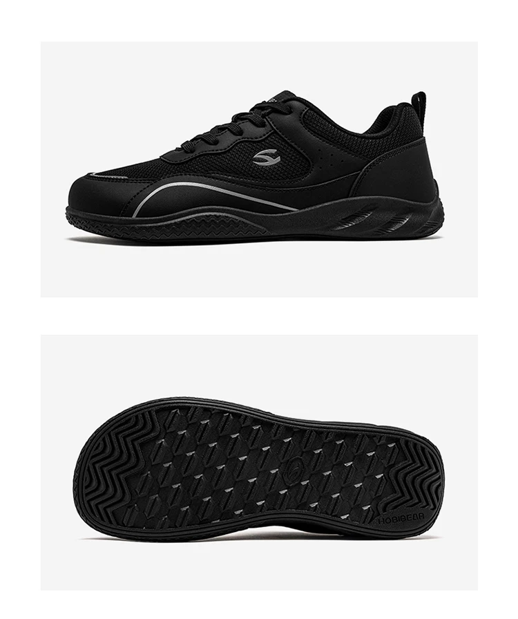 HOBIBEAR Herren-Schuhe mit breiter Zehenpartie, Barfuß-Walking-Sneaker, Outdoor-Reise-Laufschuhe zum Schnüren für Unisex – Detail 6