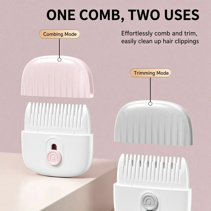 1/2PCS 2‑In‑1 Hair Razor Comb Portable Manual Hair Thinning Trimmer for Baby Adult Home Hair Cutting Styling Tool