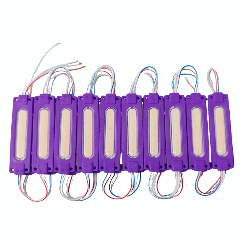 20pcs Injection With lens COB LED Module Waterproof LED Back Light 6led per pcs for sign channel letter DC12V 2W IP68