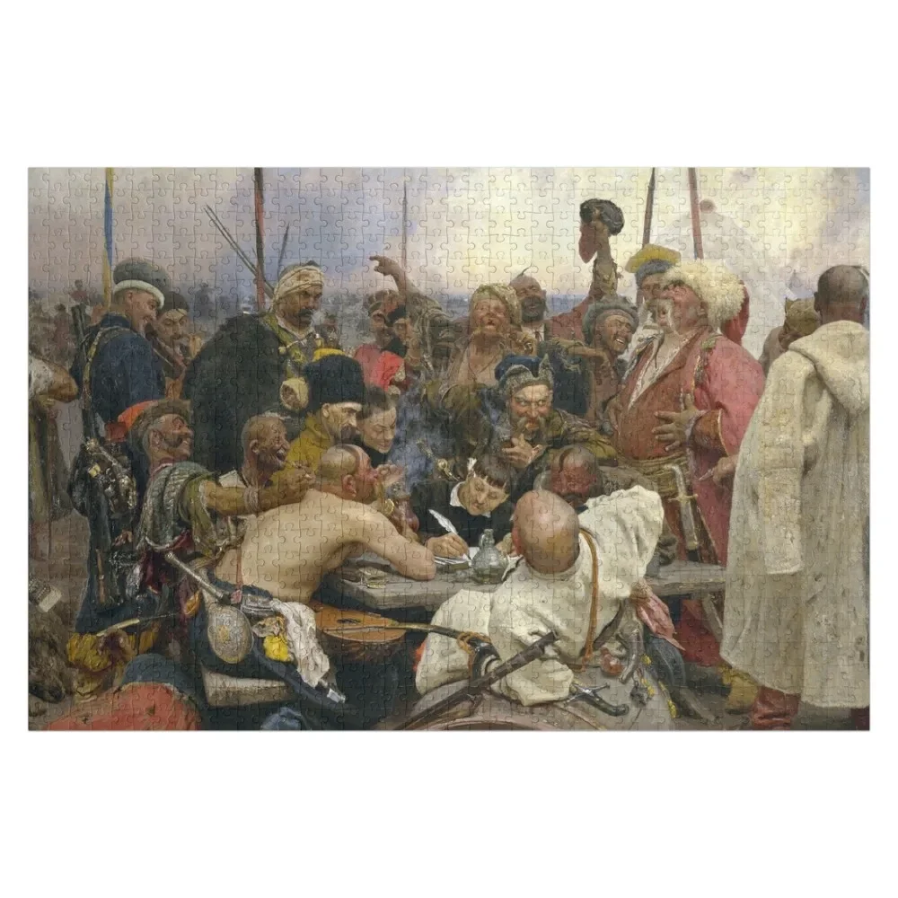 

The Reply of the Zaporozhian Cossacks to Sultan Mahmoud IV - Ilya Repin Jigsaw Puzzle Works Of Art Custom Kids Toy Puzzle