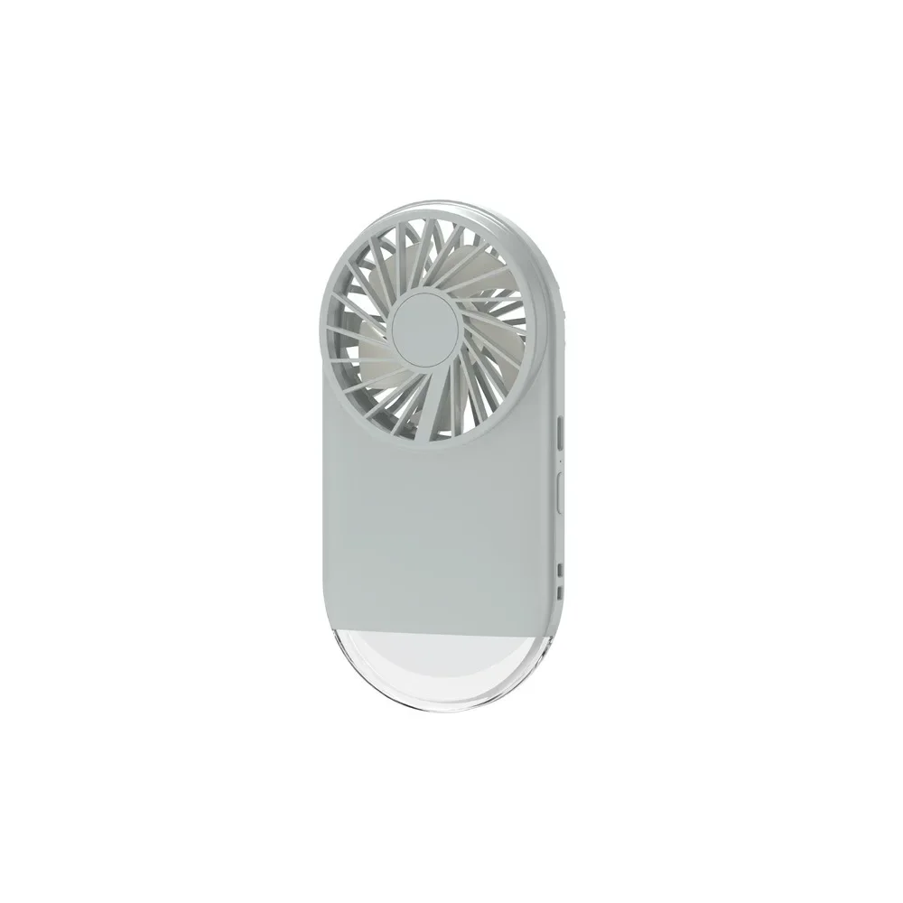 

2024Summer Handheld Mini Fan Lightweight Portable Four-Speed Adjustable Built-in Night Light Stylish Design Handheld or Desk Use