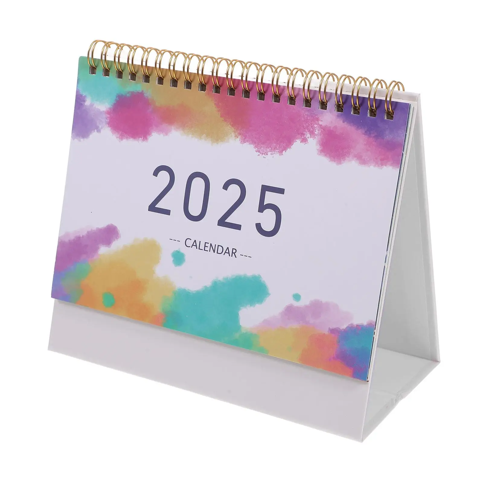 

Desk Calendar 2025 Extra Large Simple Home Decor Aesthetic Paper Flip Calendar Year Trendy Stable Ink Proof Smooth Writing Metal