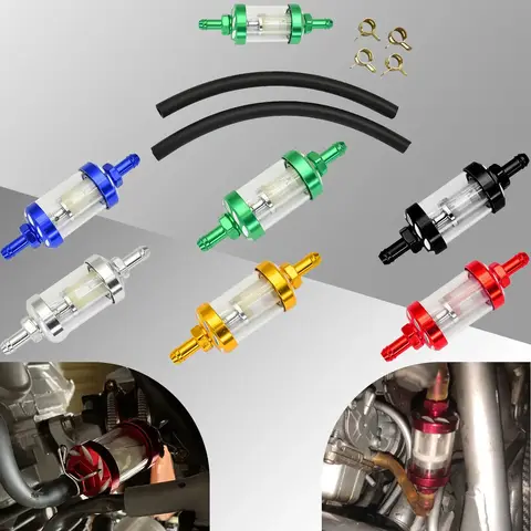 8mm Gas Fuel Gasoline Oil Filter Fuel Hose Fuel Filter For ATV Kawasaki KTM Yamaha Honda CRF 250R 450R 250X 450X 250RX 450RX
