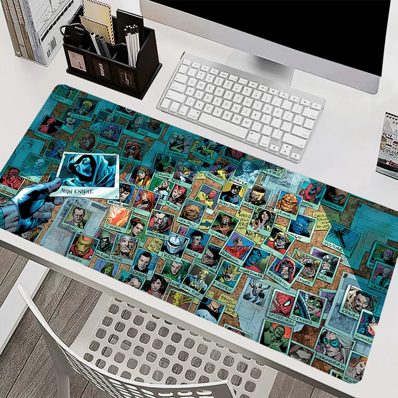 

Marvel Hero The Avengers Mouse Pad Laptop XXL Anime Mousepad Gaming Keyboard Pad PC Accessories Gamer Cabinet Desk Mat HD Carpet