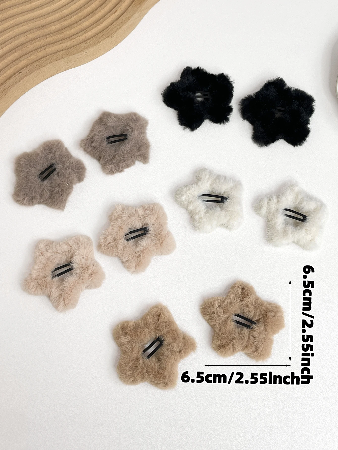 10 قطع من مشابك الشعر العصرية للسيدات على شكل نجمة، إكسسوار لطيف لتحدى العمر للاستخدام اليومي، عنصر هدية مثالي #4