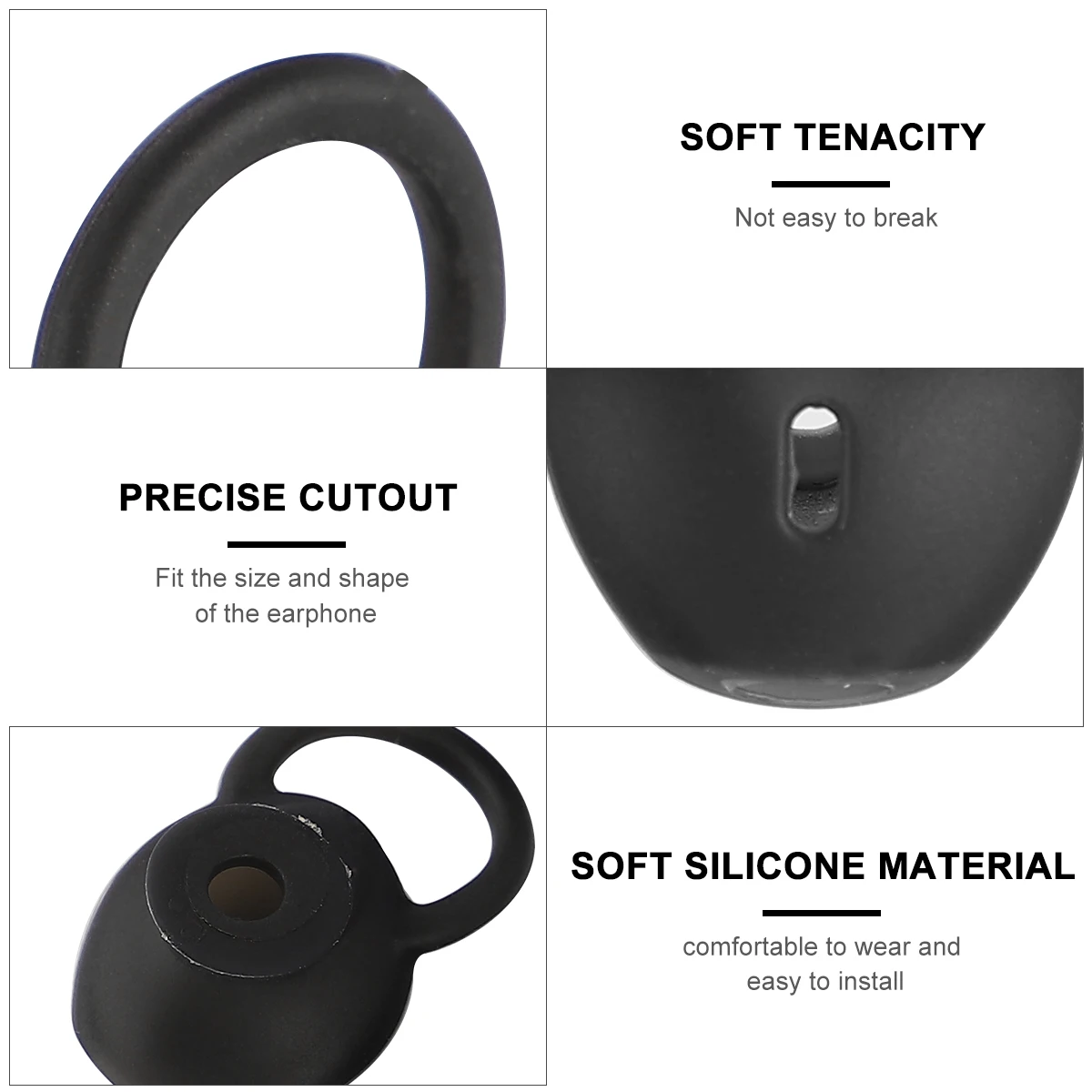 

Ear Cap Plug Cover Sleep Plugs Earphone Headphone Earbuds Replace Caps Silica Gel Case