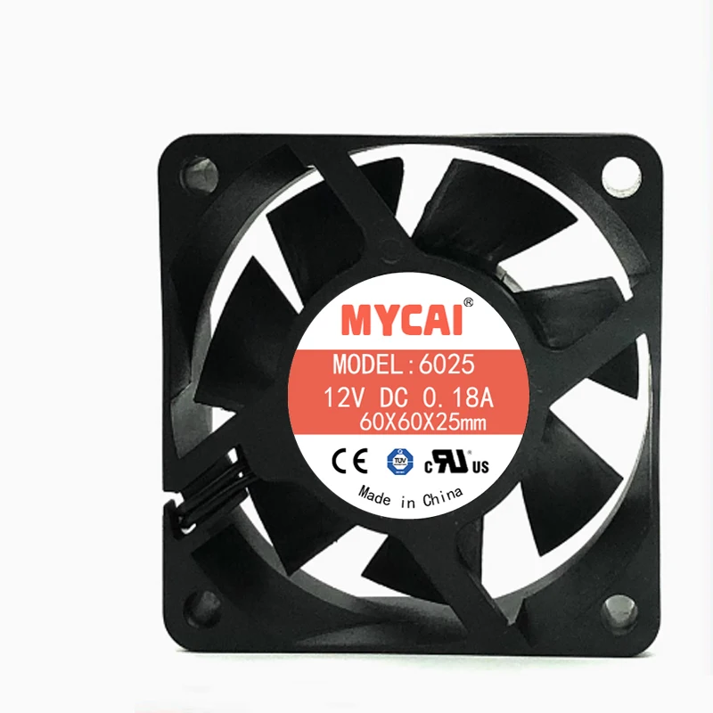 6 см бесшумный 6025 5 в 12 В 24 в преобразователь питания Корпус Вентилятор охлаждения