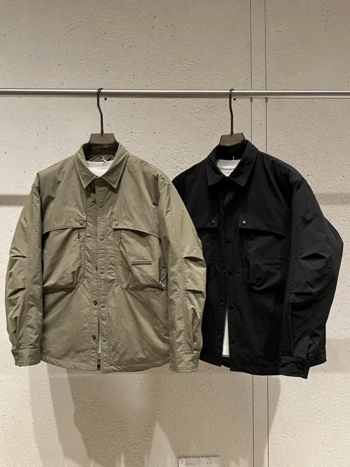 

Утепленное хлопковое пальто Thiened Deconstructed 3D Trim Jaet для пар, теплая верхняя одежда на осень-зиму, хлопковая одежда с длинными рукавами