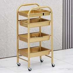 Winkelwagen Trolley Esthetiek Kaptafel Winkelen Kapper Elegante Kapper Organisator Carrello Estetista Spa Hulpmeubilair