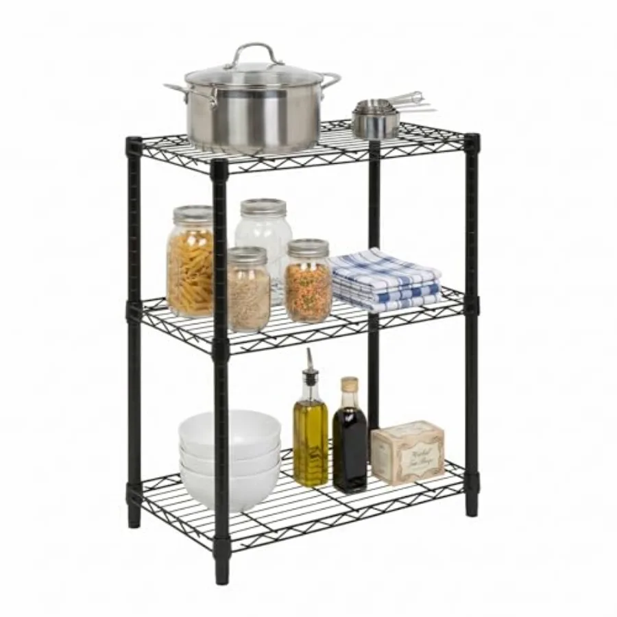 

Tier Heavy Duty Adjustable Shelving Unit, 0-lb Per Shelf Metal Storage Rack, NSF Certified Wire Shelf for Kitchen Garage Pantry