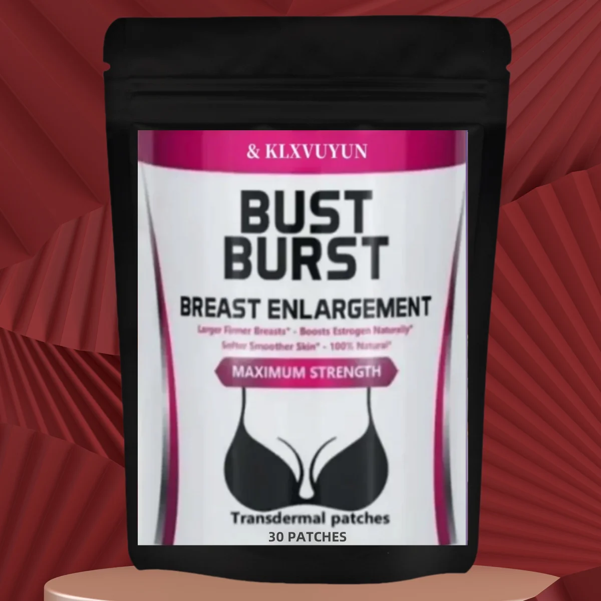 Made In Usa- Transdermal Patch Bigger Breast Enlargement Enhancement Firmer Fuller Larger Bust,