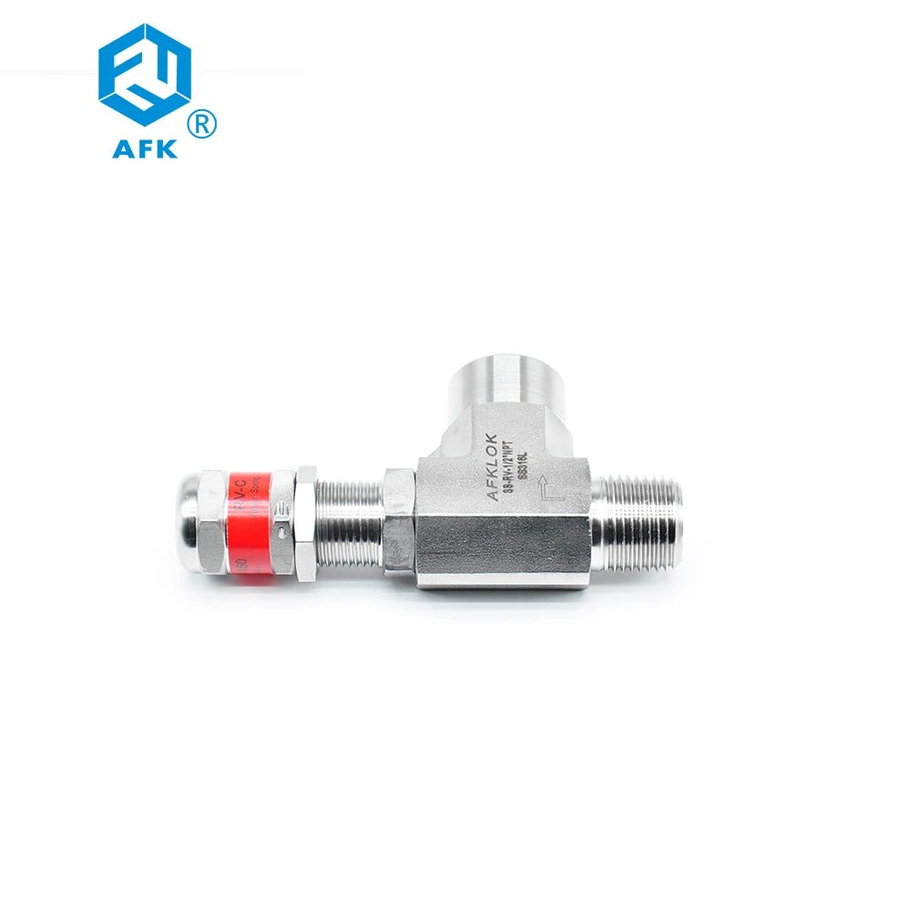 Safety Valve Stainless Steel 1/4inch 3/8inch 1/2inch Gas High Pressure Safety Valves Pressure Relief Valve Industrial