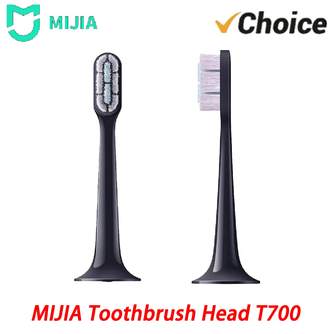 MIJIA Electric Toothbrush Head T700 Compatible 2 Pack Ultra Thin 4mm Soft Bristles Gum Protection Sensitive Teeth Brush Head -