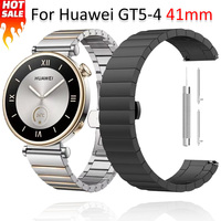 18mm Luxury Metal Strap For Huawei GT5-4 41mm Stainless Steel Replacement Wristband For Huawei GT4 41mm/GT5 Pro 42mm Accessories