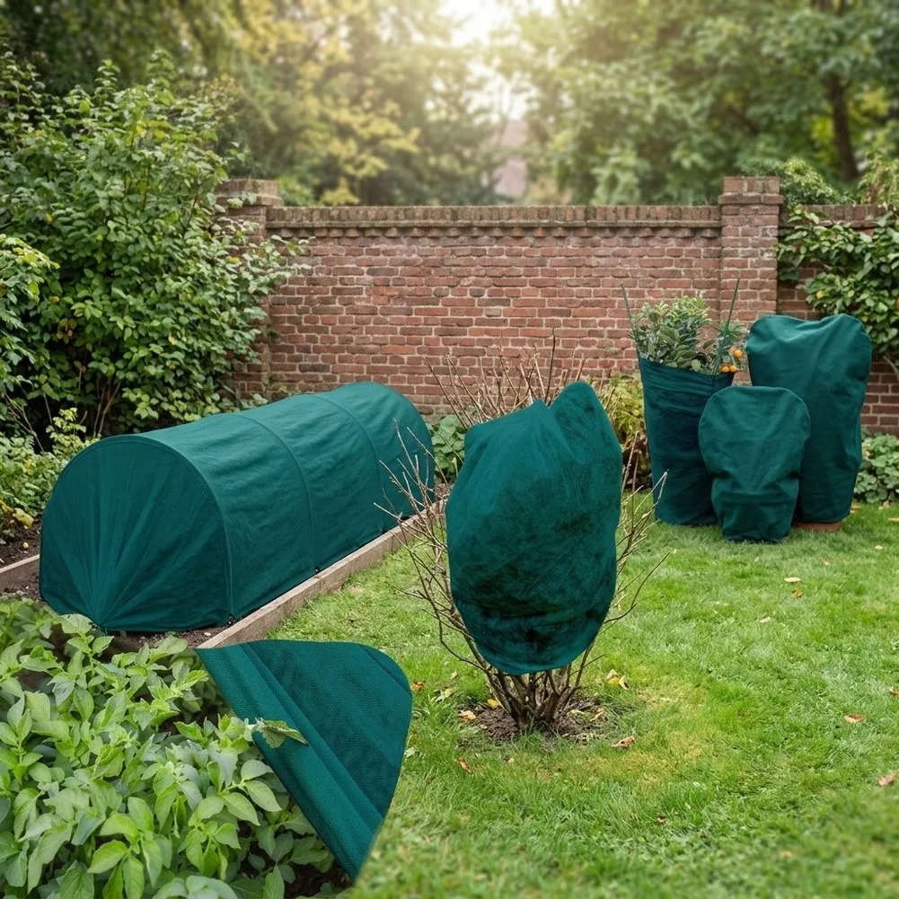 Polypropylene Frost Blanket for Garden Beds Offering Thermal Insulation and Weather Resistance Without Compromising Aeration