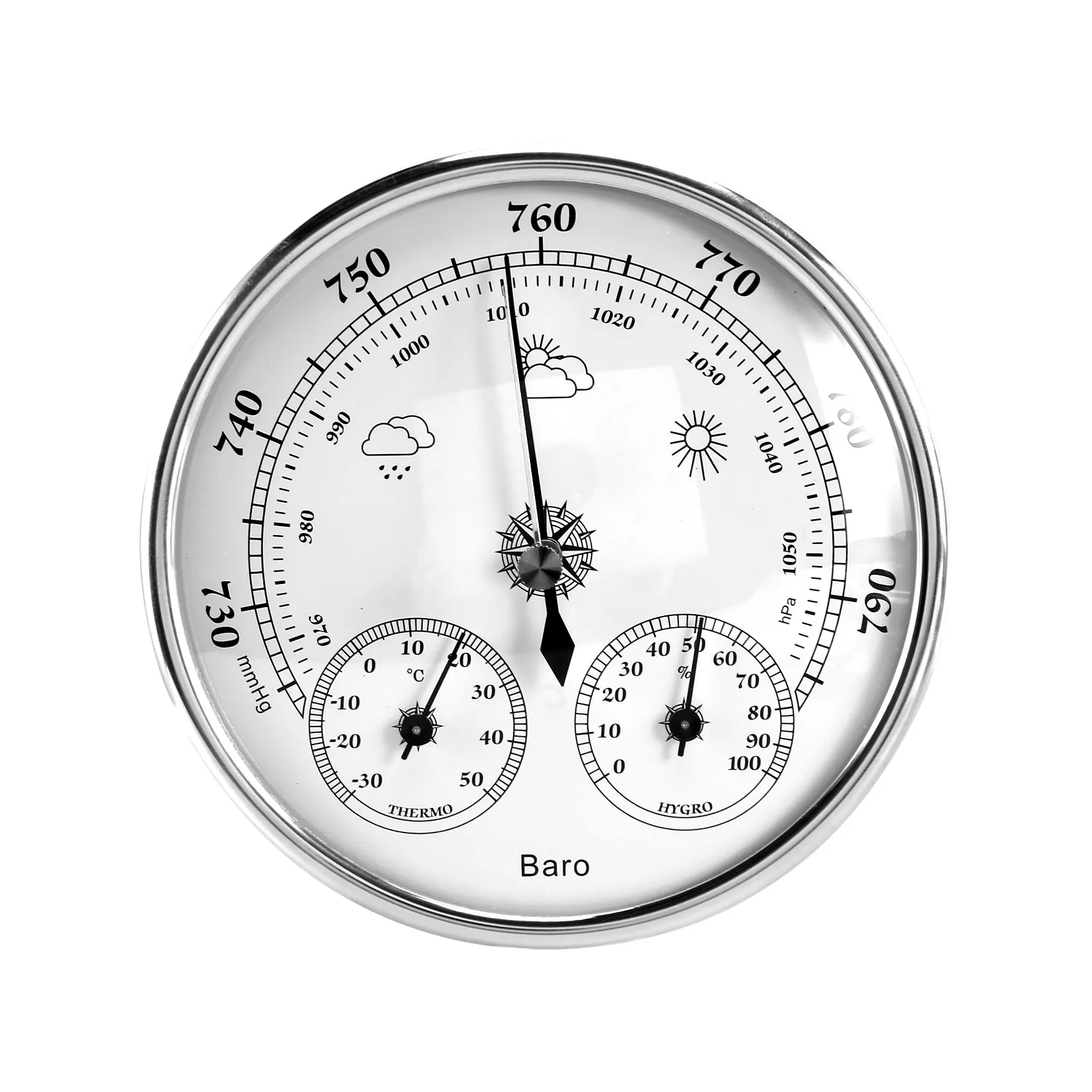 

Wall Mounted Household Thermometer Hygrometer High Accuracy Pressure Gauge Air Weather Instrument Barometer