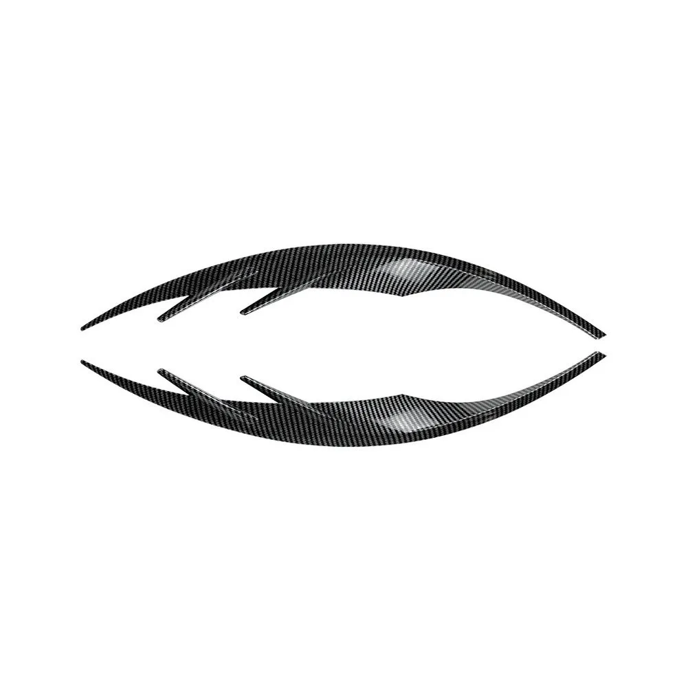 Car Headlight Eyebrow Trim Automotive Interior Sticker Eye Lid Covers Headlight Eyebrows High-strength ABS Material