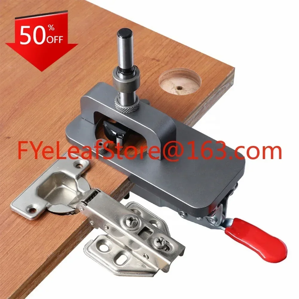 

35mm Hinge Hole Opener Drilling Installation Tools Boring Dowel Jig Woodworking Hole Drilling Locator for Door Cabinets