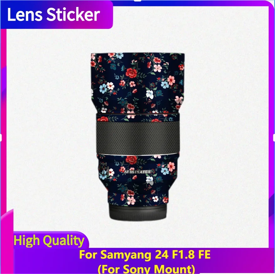 For Samyang 24 F1.8 FE Decal Skin Vinyl Wrap Film Lens Protective Sticker Protector Coat AF 24mm 1.8 f/1.8 For Sony Mount AF24