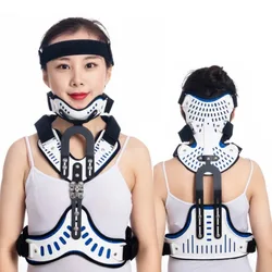 Cervical Collar Head Neck Chest Orthopaedic Brace Neck Traction Therapy Fixed Spine Rehabilitation Device Adjustable Support