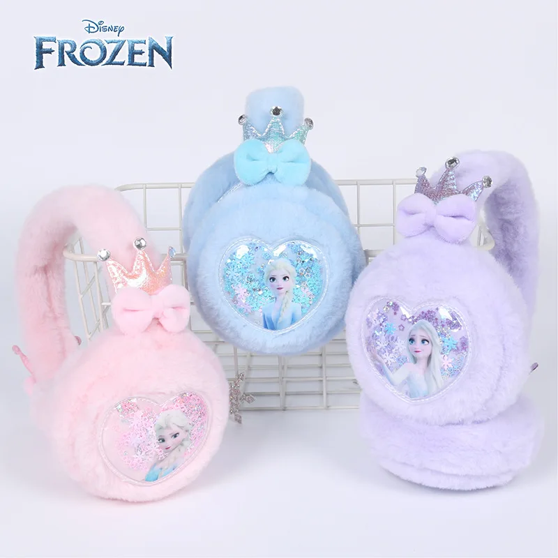 Miniso Disney Frozen Elsa Children's Earmcups Warm Plush Ears Warm in Autumn and Winter Girls Baby Ears and Neck Protection