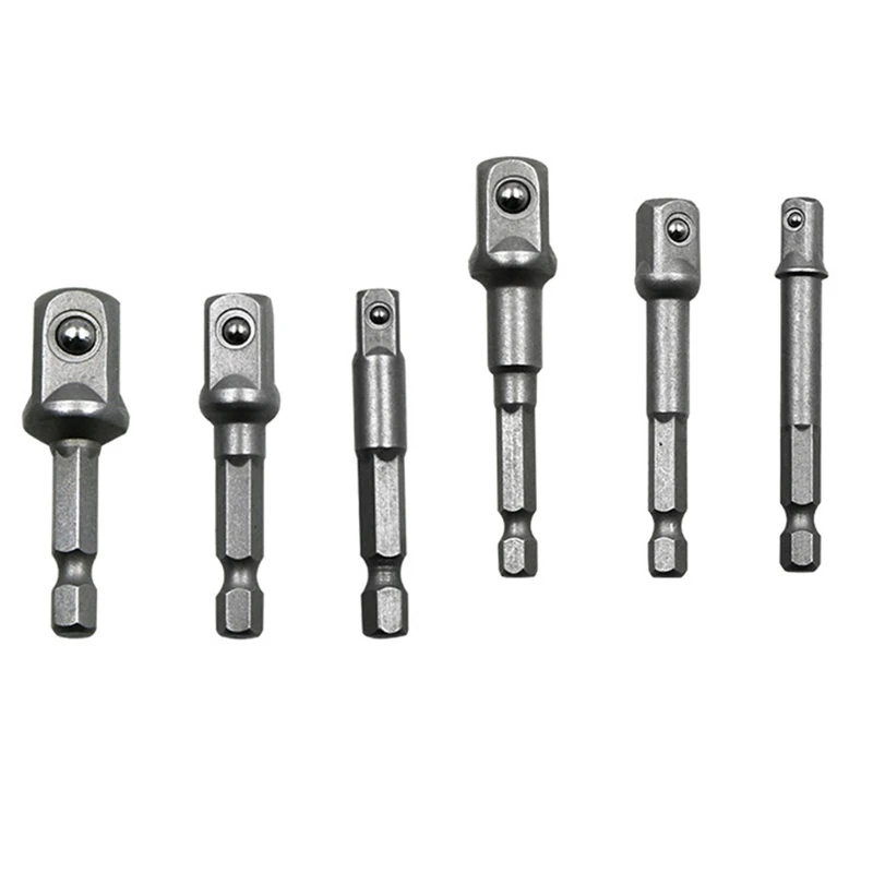 Extension Socket Adapter Set Adapt Your Power Drill to High Torque Impact Wrench Shank to 1/4