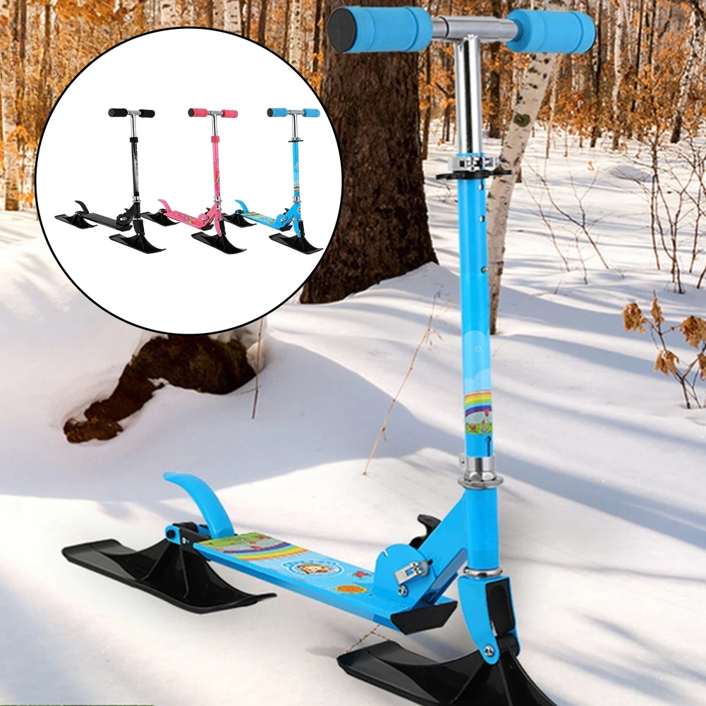Snow And Land Dual Use Scooter For Winter Outdoor Sports Fun Personalized Style Option For Children's Youth And Adults