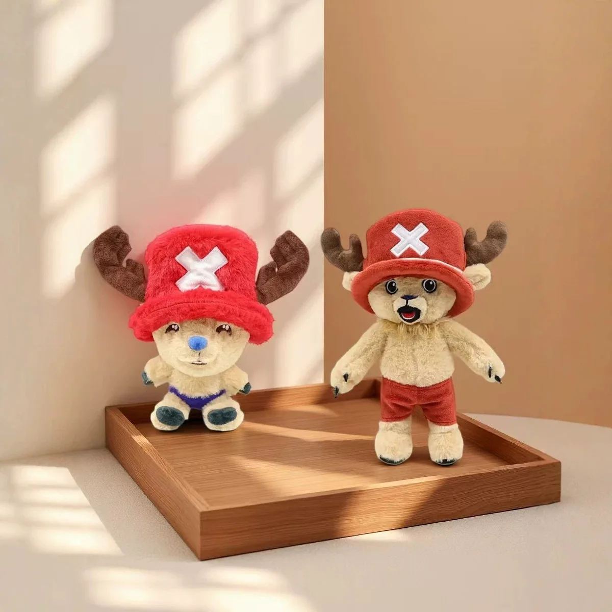 New Anime One Piece Chopper Plush Doll Cute Ship Doctor Deer with Pink Hat Anime Peripherals Toy Birthday Christmas Gift