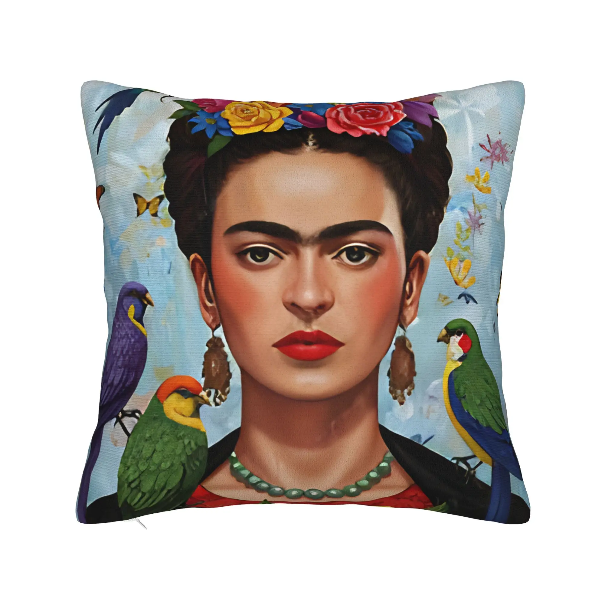 F-Fridas K-Kahlooo Pillow Cover  Funny Pillow Case For Wedding Party Home Decor Square Pillowcases Gift