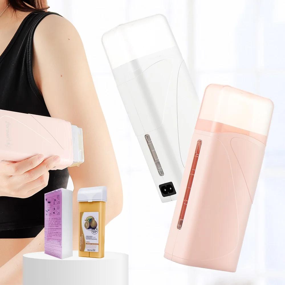 Foreverlily rol lilin pemanas Epilator, pemanas lilin Penghilang rambut mesin pemanas cepat hangat Waxing rambut kaki Tubuh