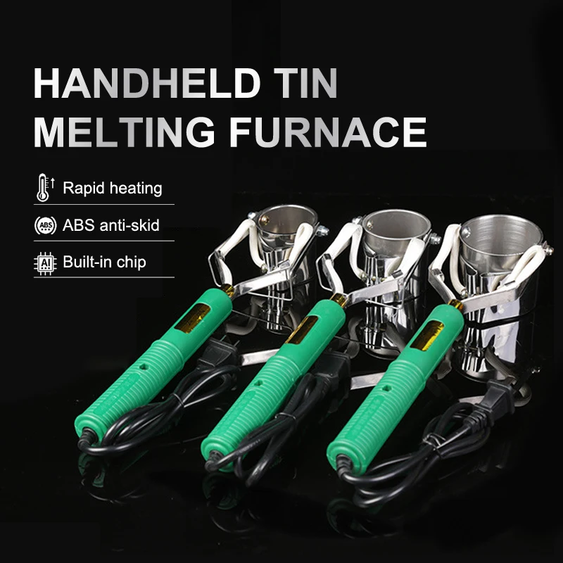 ✰✪1PC 300W/400W/500W Tin Pot Tin Furnace Soldering Pot Tin Melting Furnace Adjustable Temperature Desoldering Bath Tool