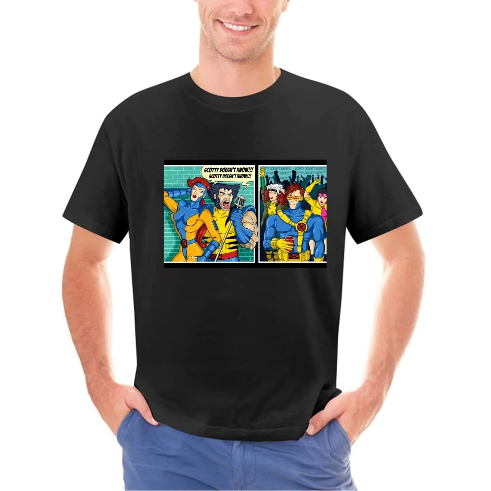 Jean Grey And Performance Scotty Doesn’t Know Mashup Xmen Black T-Shirt Eurotrip