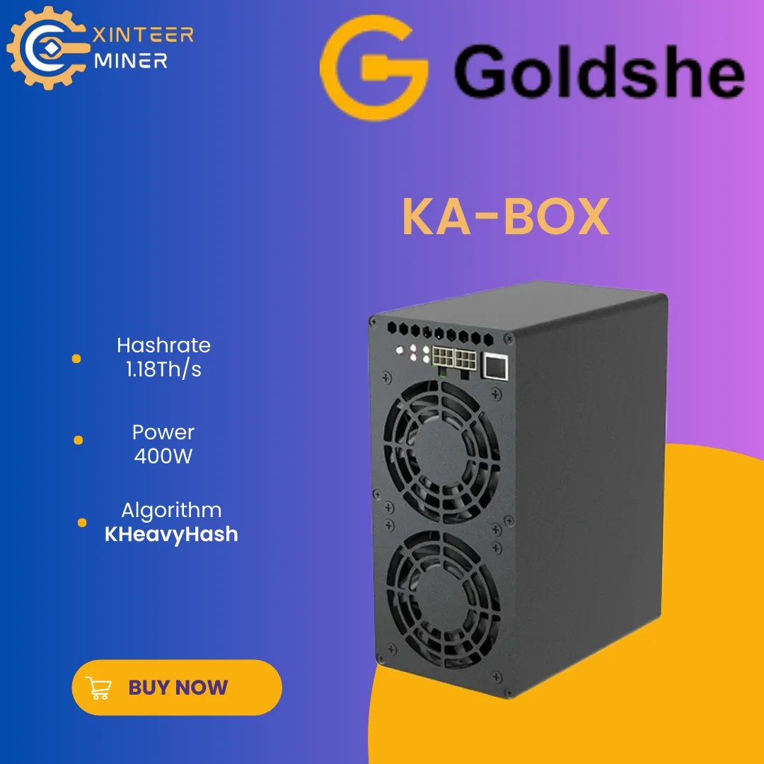 Goldshell KA-BOX 1.18T KA BOX PRO 1.6T 600W Kaspa Miner Power 400W Crypto Mining New Machine Futures, Free Shipping