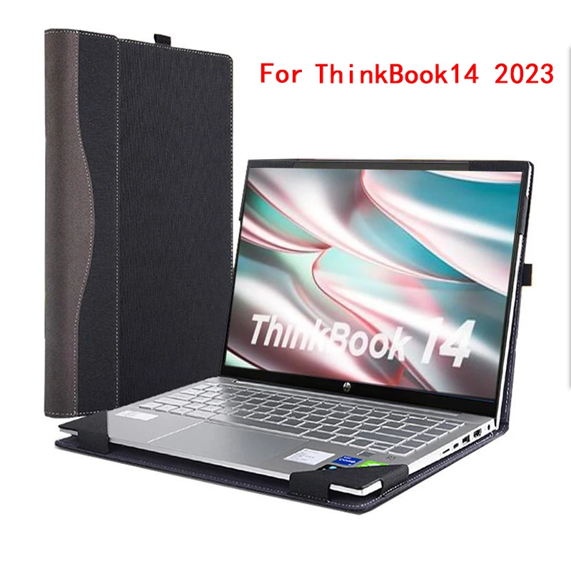 Case For Lenovo Thinkbook14 G5 IRL 2023 Laptop Cover 14 Inch Pu Leather Sleeve Detachable Notebook PC Cover Bag Pen Gift