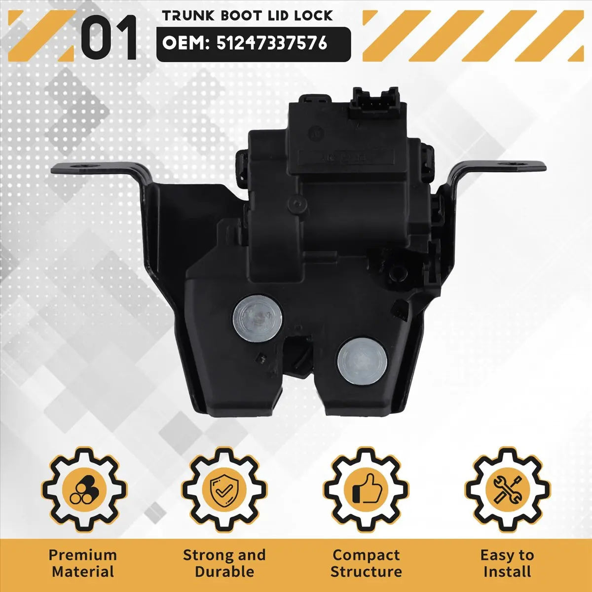 Super Sale 51247337576 Rear Trunk Boot Lid Lock Latch for BMW Mini Cooper D John Cooper Works One D Clubman F54 F55 F56 2014-202
