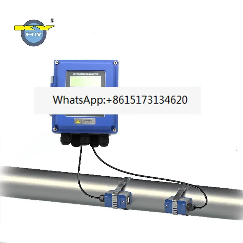 ISO 9001 clamp on wall mount type ultrasonic flow meter