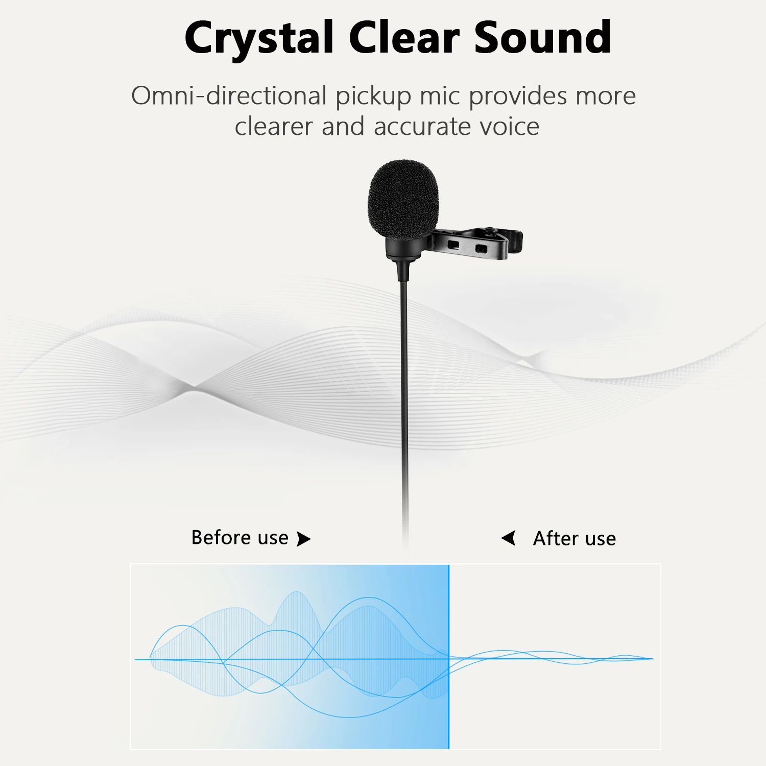 ميكروفون سارامونيك LavMicro-L مكثف Lavalier لأجهزة iPhone iPad iOS وتسجيل فيديو يوتيوب وبث مباشر ومدونة فيديو