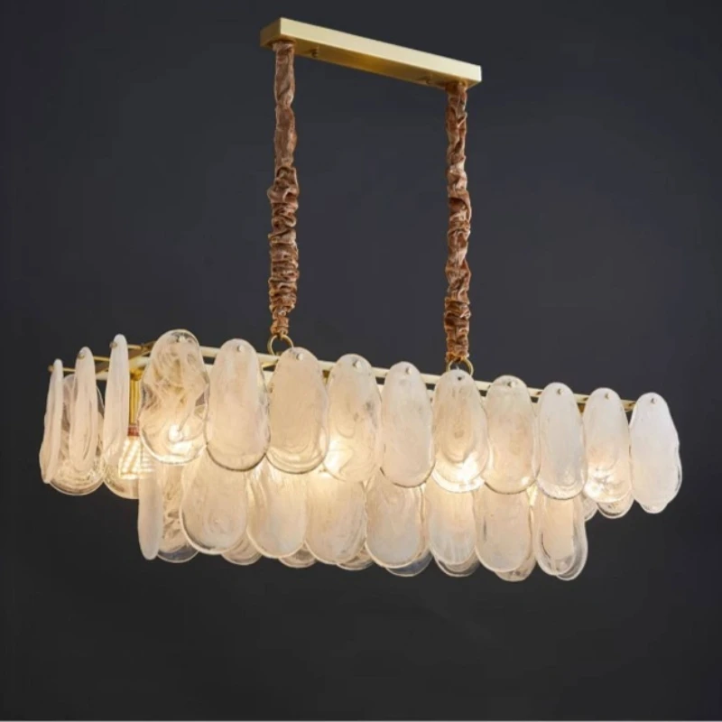 Nordic Luxury Crystal Chandelier Modern Glass Metal LED Pendant Lamp for Living Room Dining Room Ceiling Light Fixture