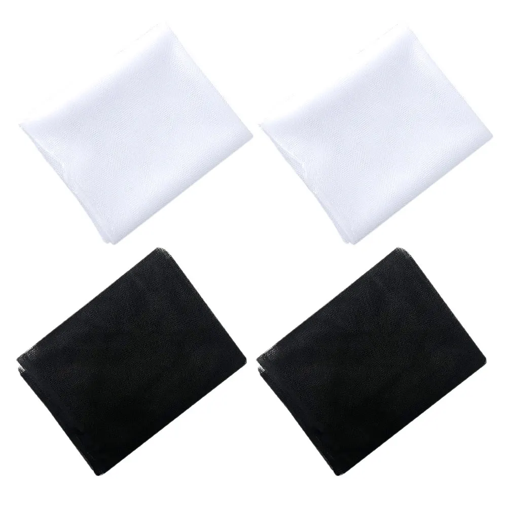 4 Pcs Net Fits Anti-Mosquito Screen Window Self-adhesive Heavy Duty Mesh Curtain Nylon