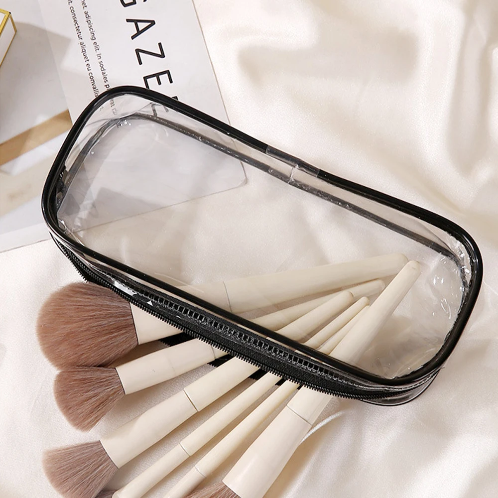 

Clear Makeup Bag Portable Travel Toiletry Cosmetic Pouch Women's Transparent Waterproof Pouch Storage Home Travel Wash Kit Bag