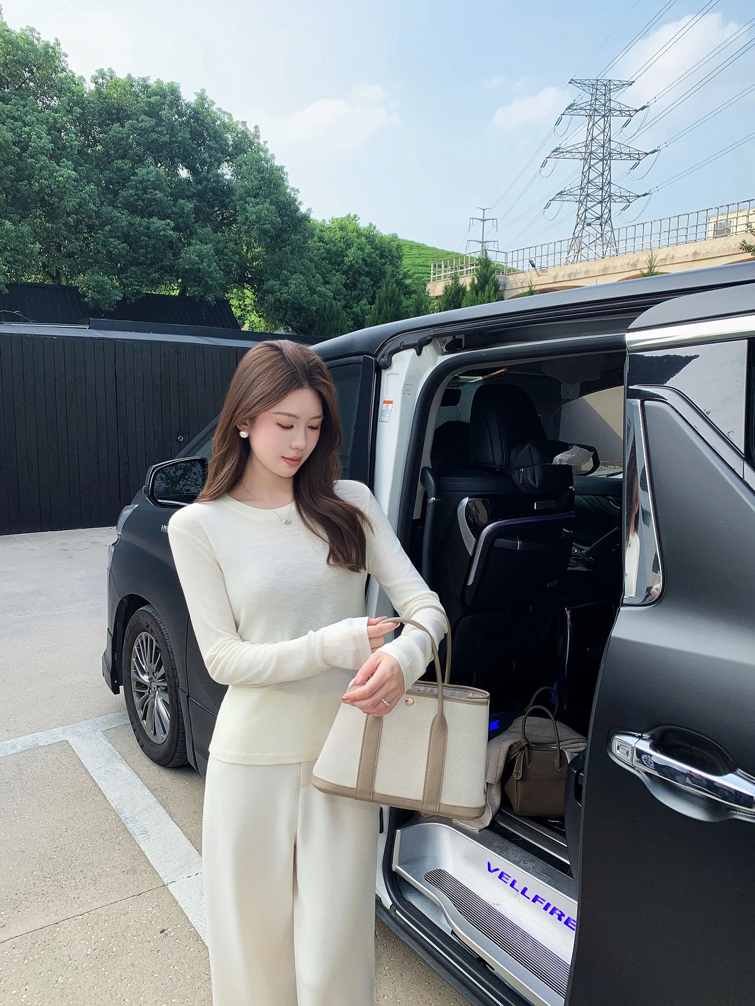 

YUYU WANG женская осенне-зимняя шерстяная длинная футболка све, свободный повседневный легкий круглый топ, простой вязаный свитер Sli