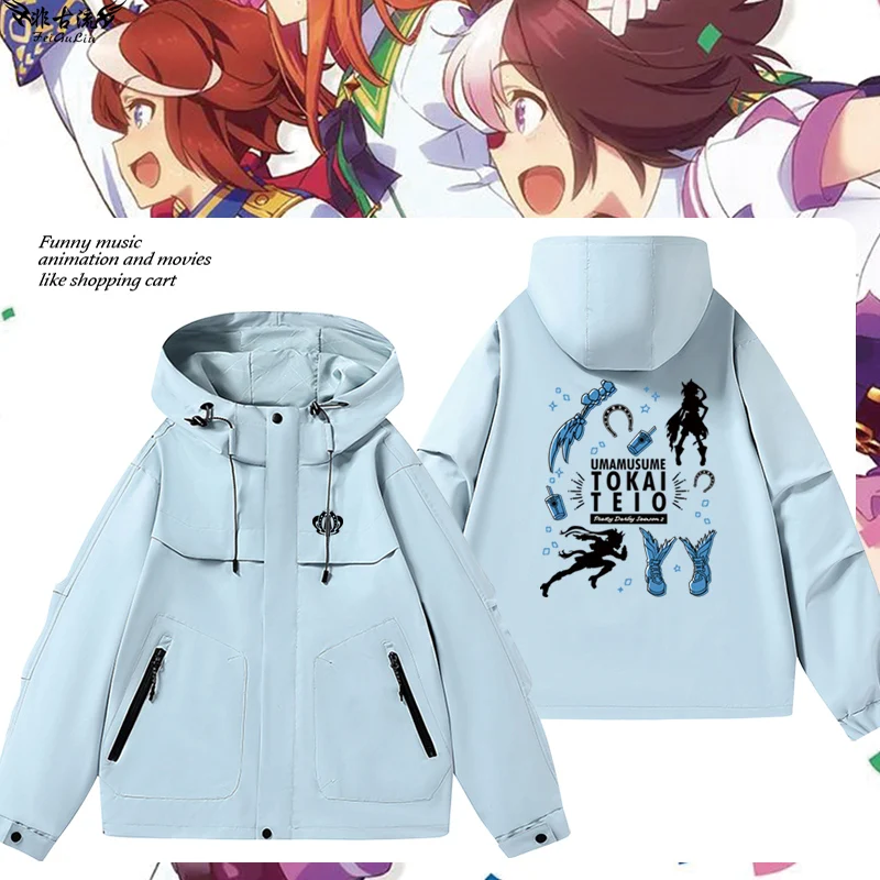 

Куртка с капюшоном из коллаборационной серии Racing Girl Anime, повседневная, из полиэстера, с длинными рукавами, на молнии, весенняя коллекция