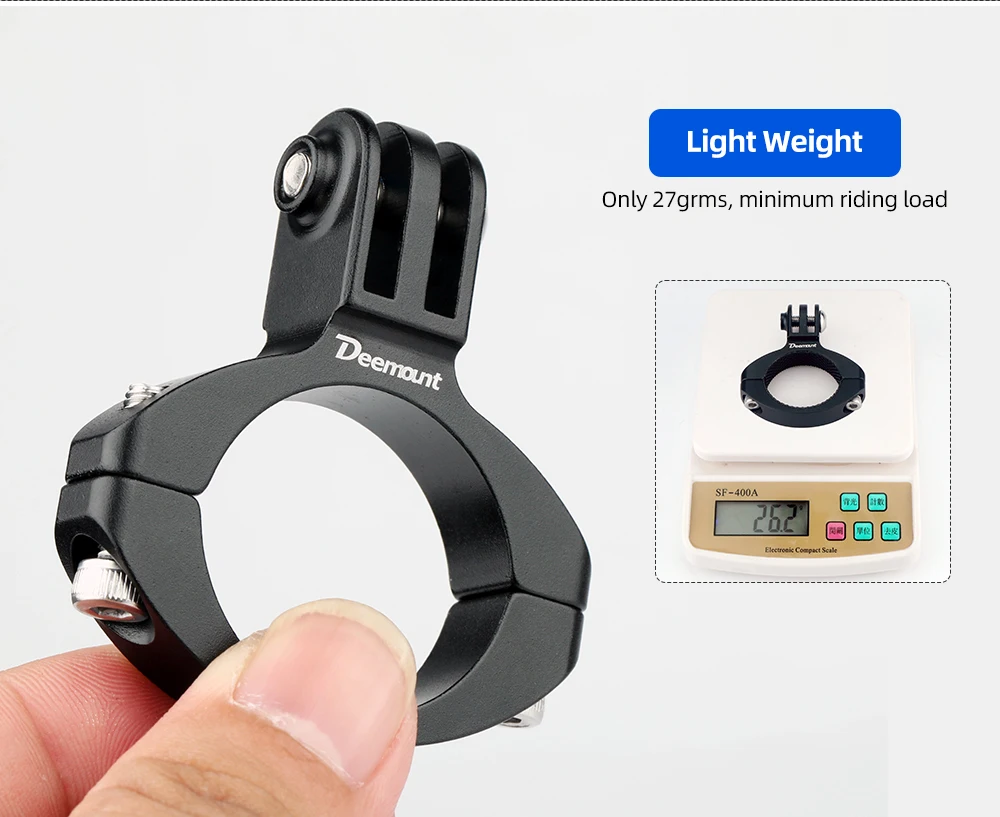 Fahrrad-Rücklichtständer, passend für Rohrdurchmesser. 28–32 mm Sattelstützen-Installation für TREK Magicshine-Lampe, 3-Gabel-Halter, passend für Schnittstellenanpassungen – Detail 5